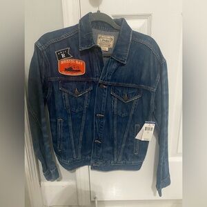Polo by Ralph Lauren Classic Blue Jean Jacket with  patches